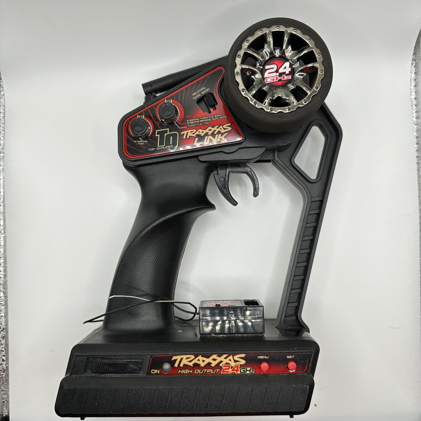 USED Traxxas TQ 2.4GHz 2 Channel Radio Transmitter 2225 & 2.4 Receiver (E-Revo, Summit, Grave Digger)