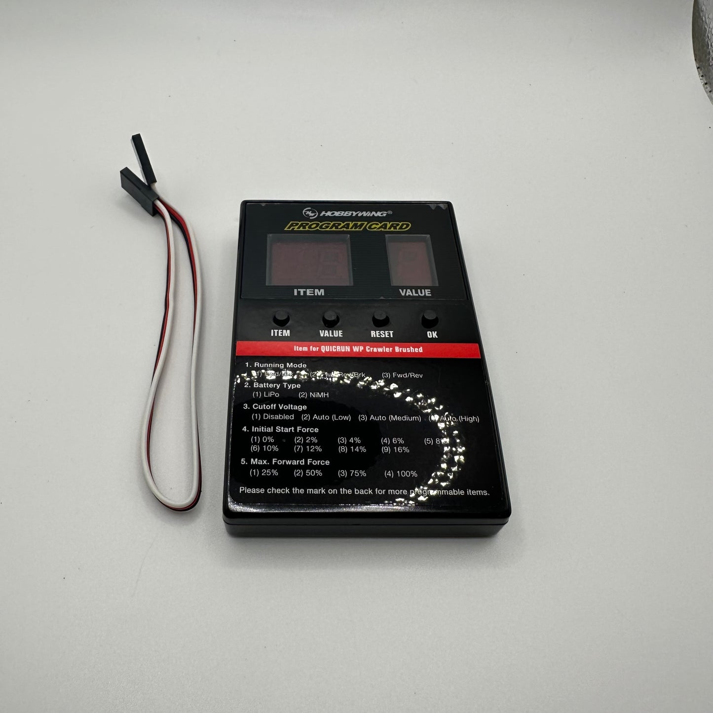 USED hobbywing Quicrun wp crawler brushed programmer