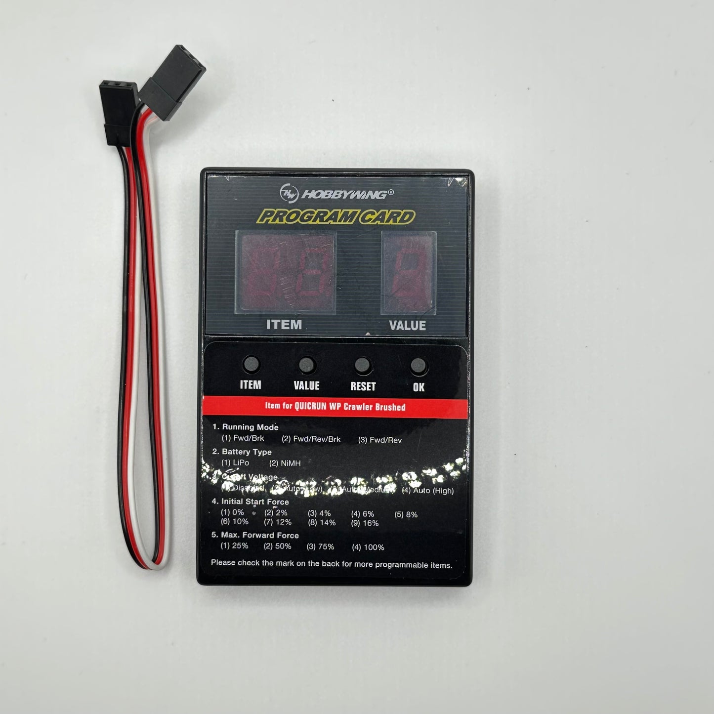 USED hobbywing Quicrun wp crawler brushed programmer